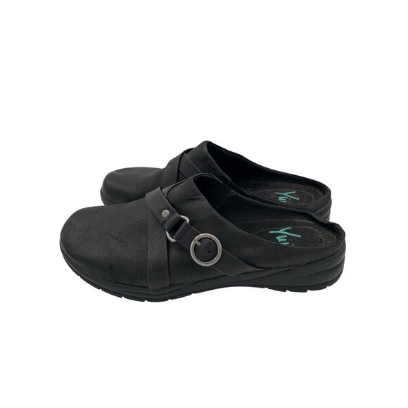 Yuu Womens Black Slip-On Comfort Clogs Size 8 - Picture 3 of 8